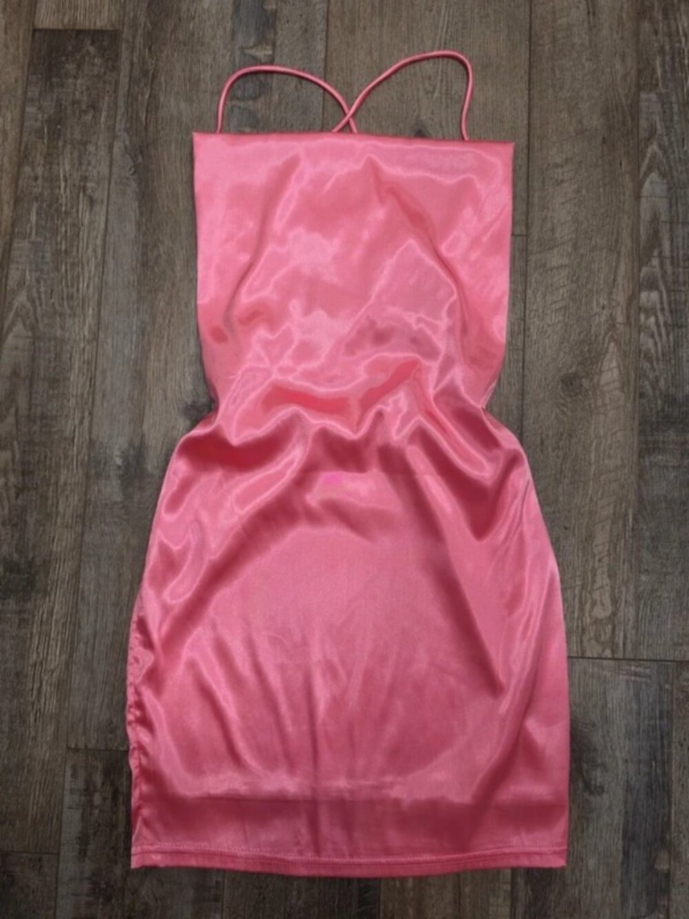 Fashion Nova XS iridescent pink mini dress NWT y2k going out